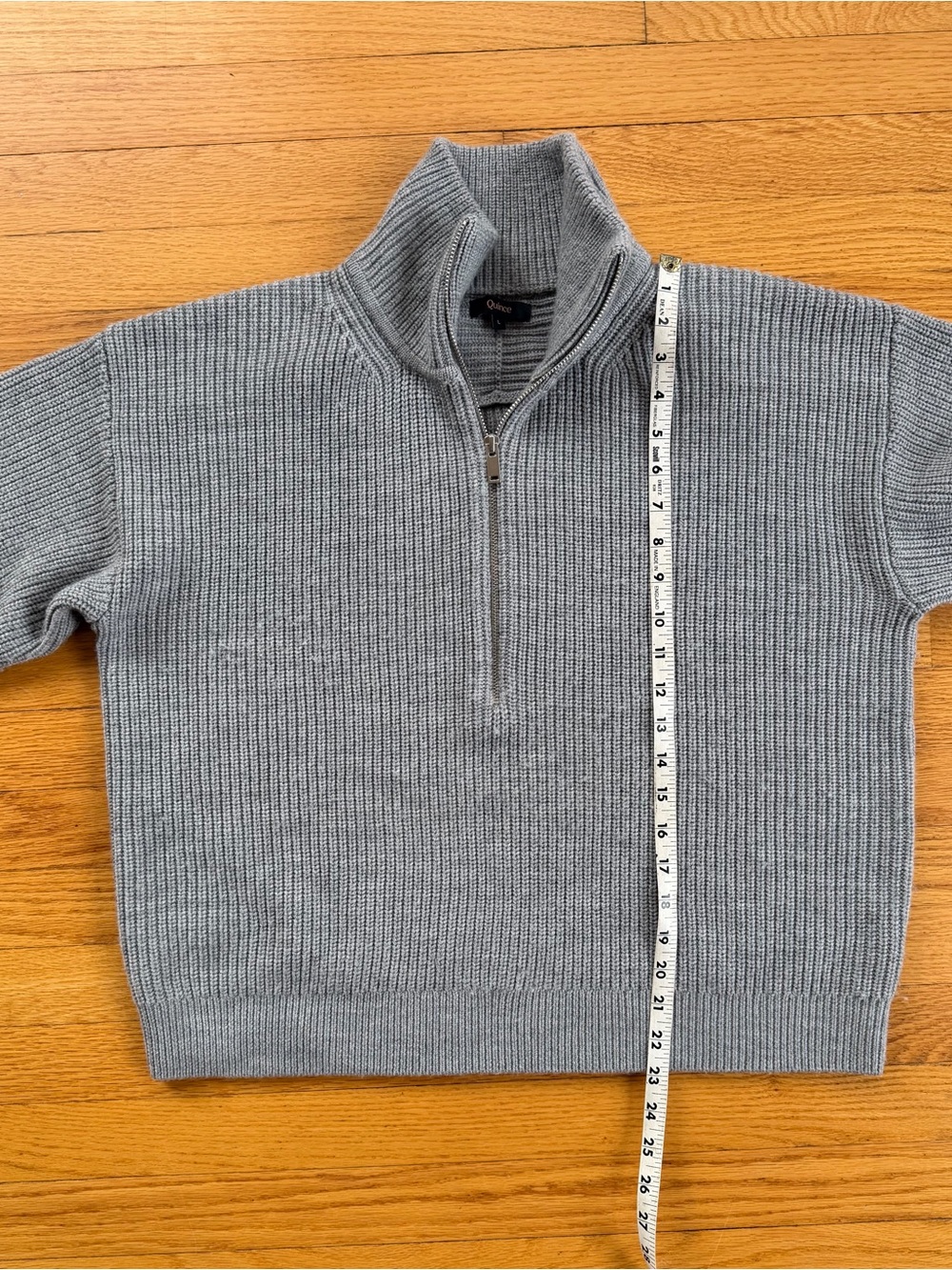 Quince Australian Merino half zip L - Picture 11 of 12
